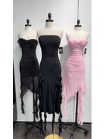 LEXISSBOUTIQUE Opal Ruffled Asymmetrical dress