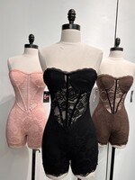 LEXISSBOUTIQUE Michelle Lace Corset Romper