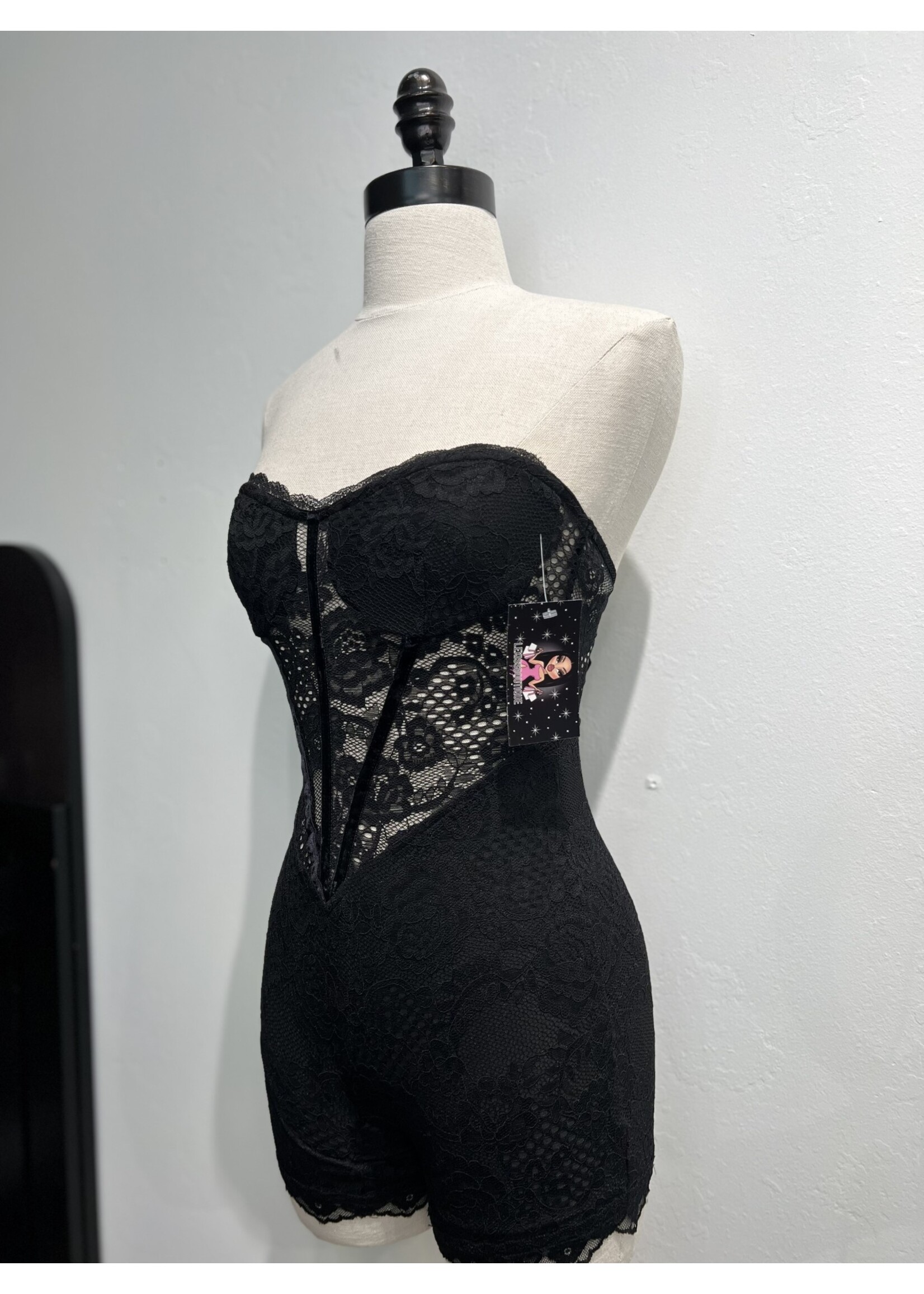 LEXISSBOUTIQUE Michelle Lace Corset Romper