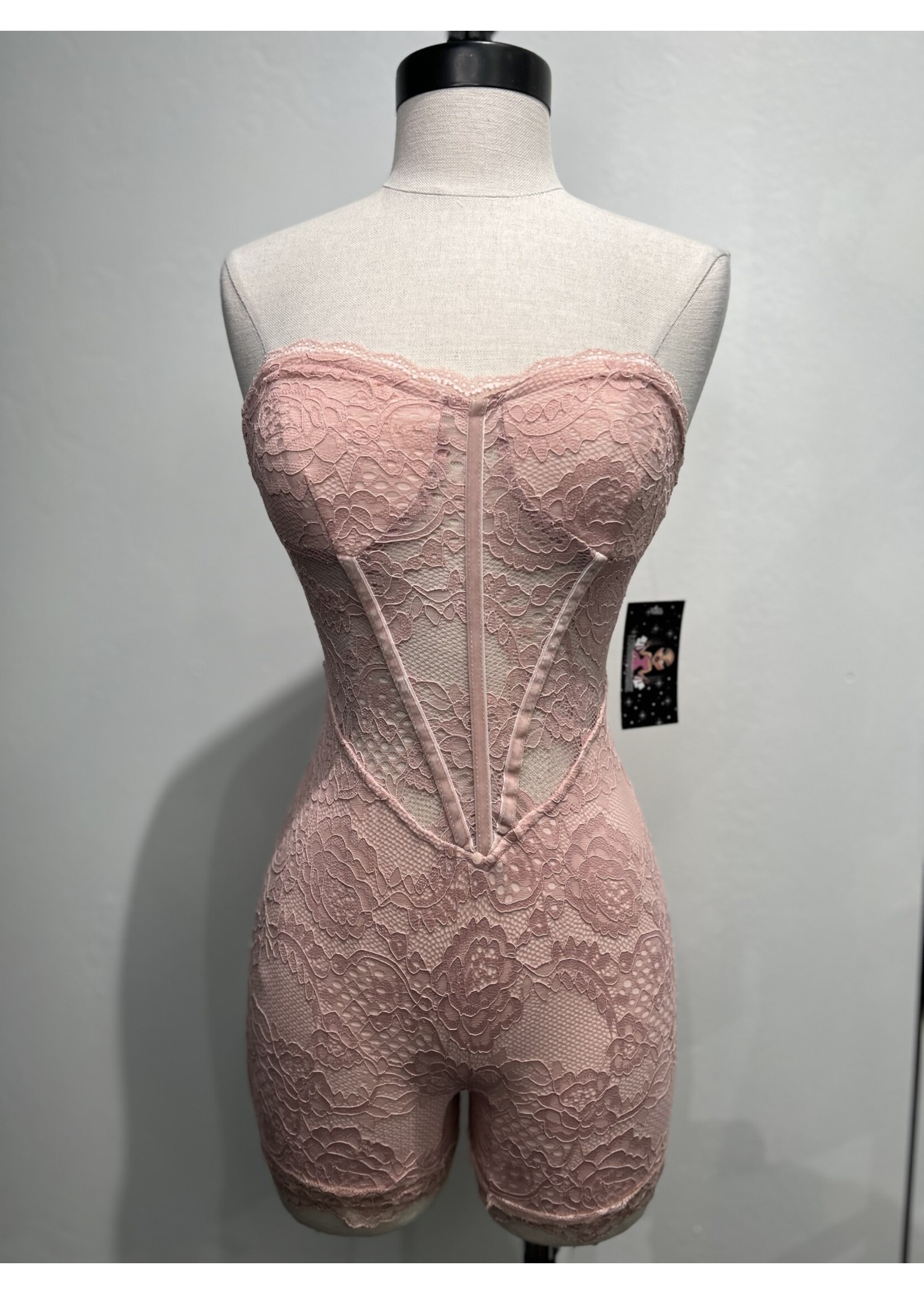 LEXISSBOUTIQUE Michelle Lace Corset Romper