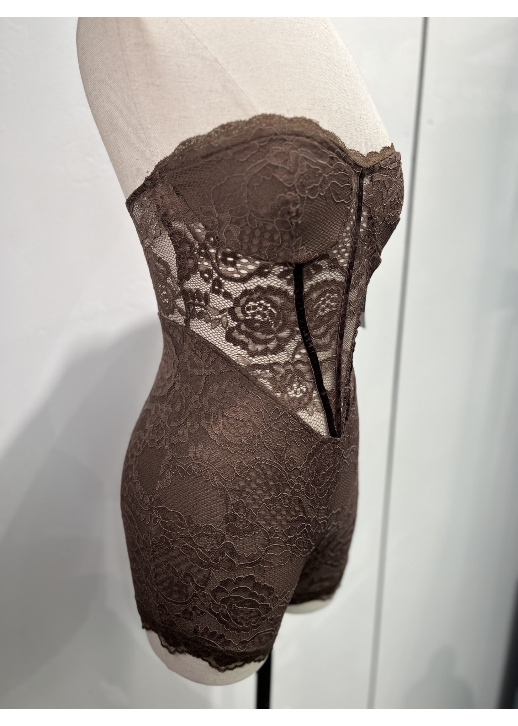 LEXISSBOUTIQUE Michelle Lace Corset Romper