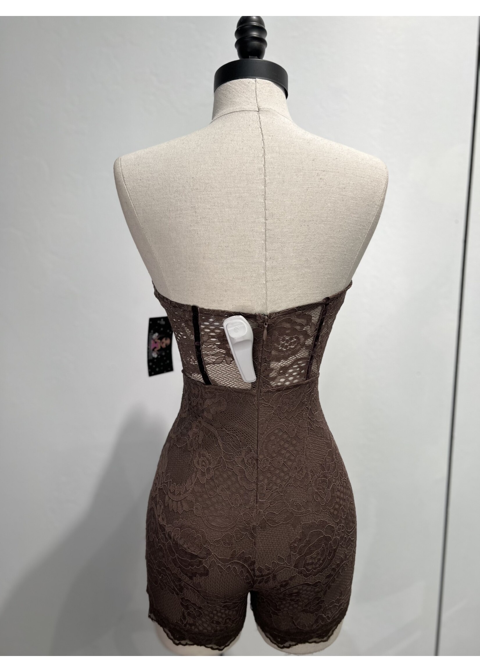 LEXISSBOUTIQUE Michelle Lace Corset Romper