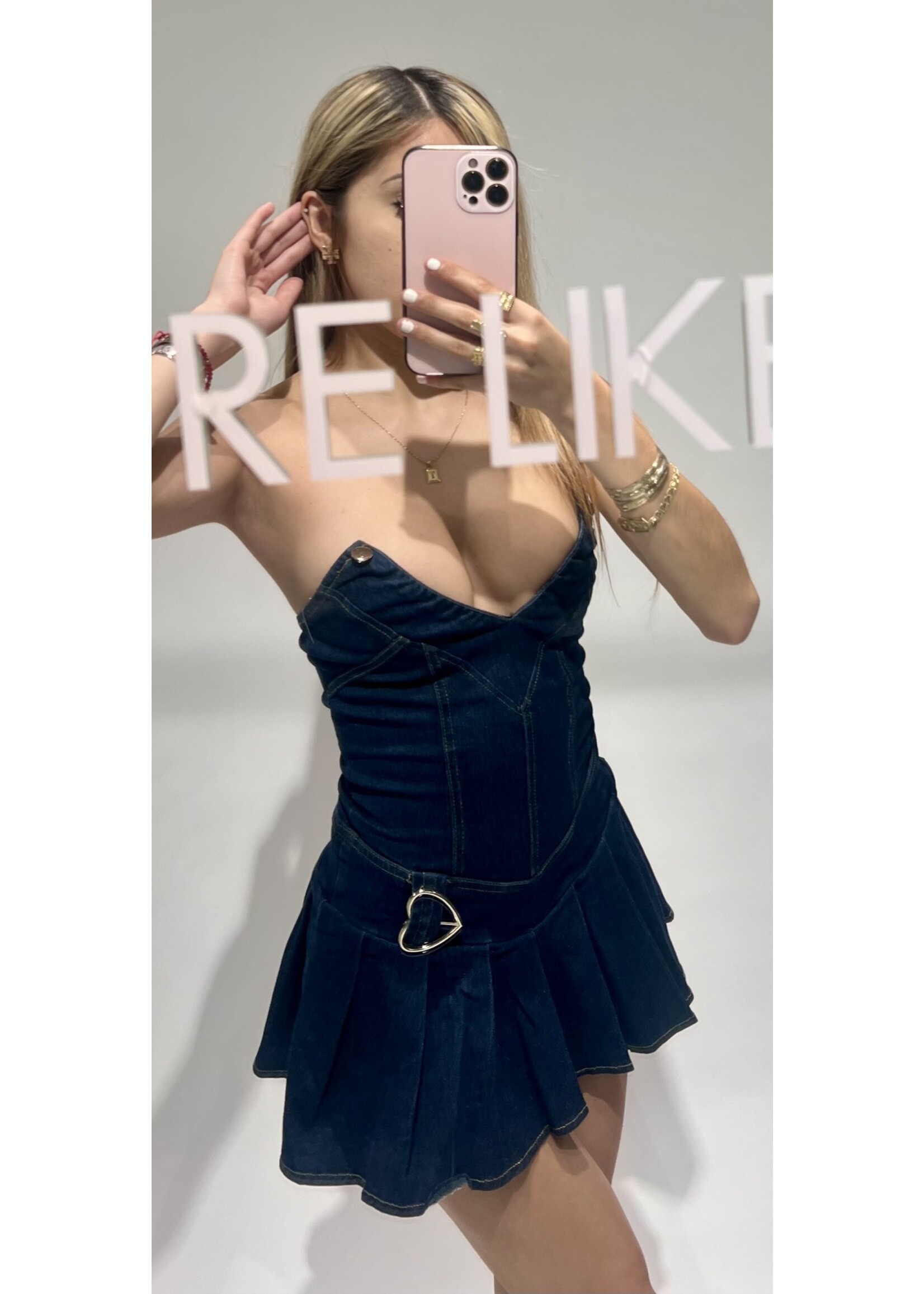 LEXISSBOUTIQUE Beyonce Denim Mini Dress