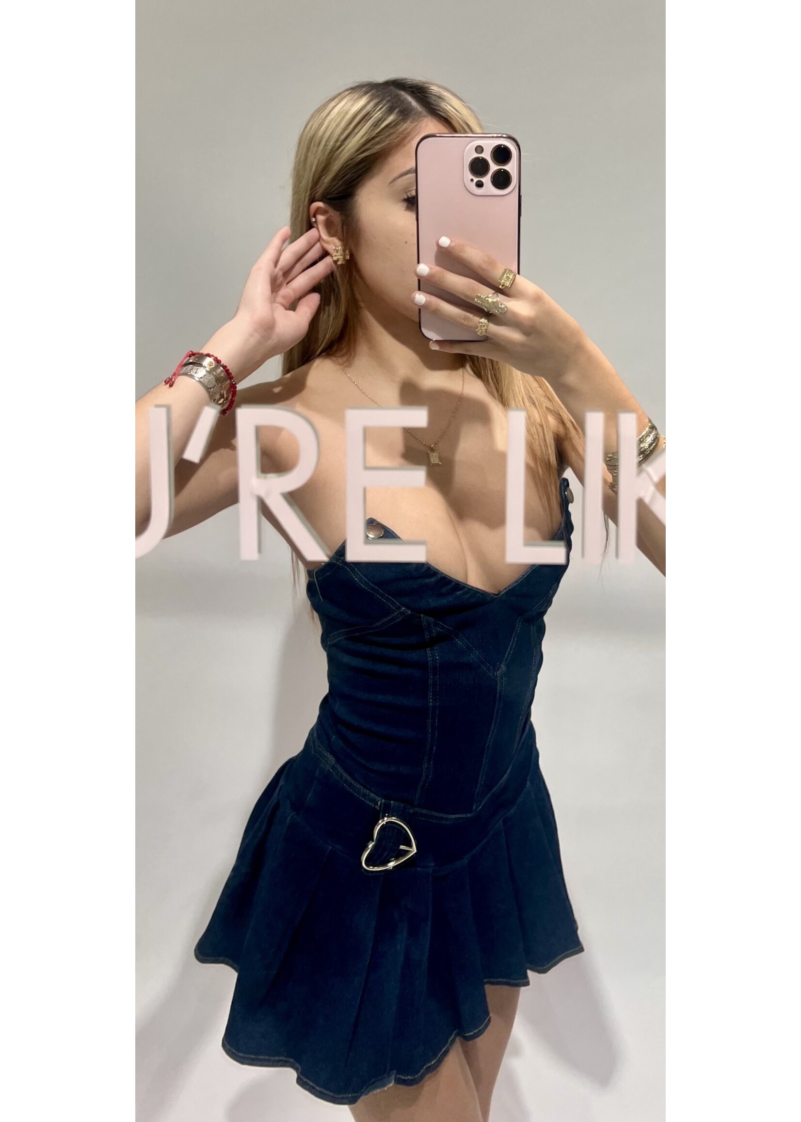 LEXISSBOUTIQUE Beyonce Denim Mini Dress