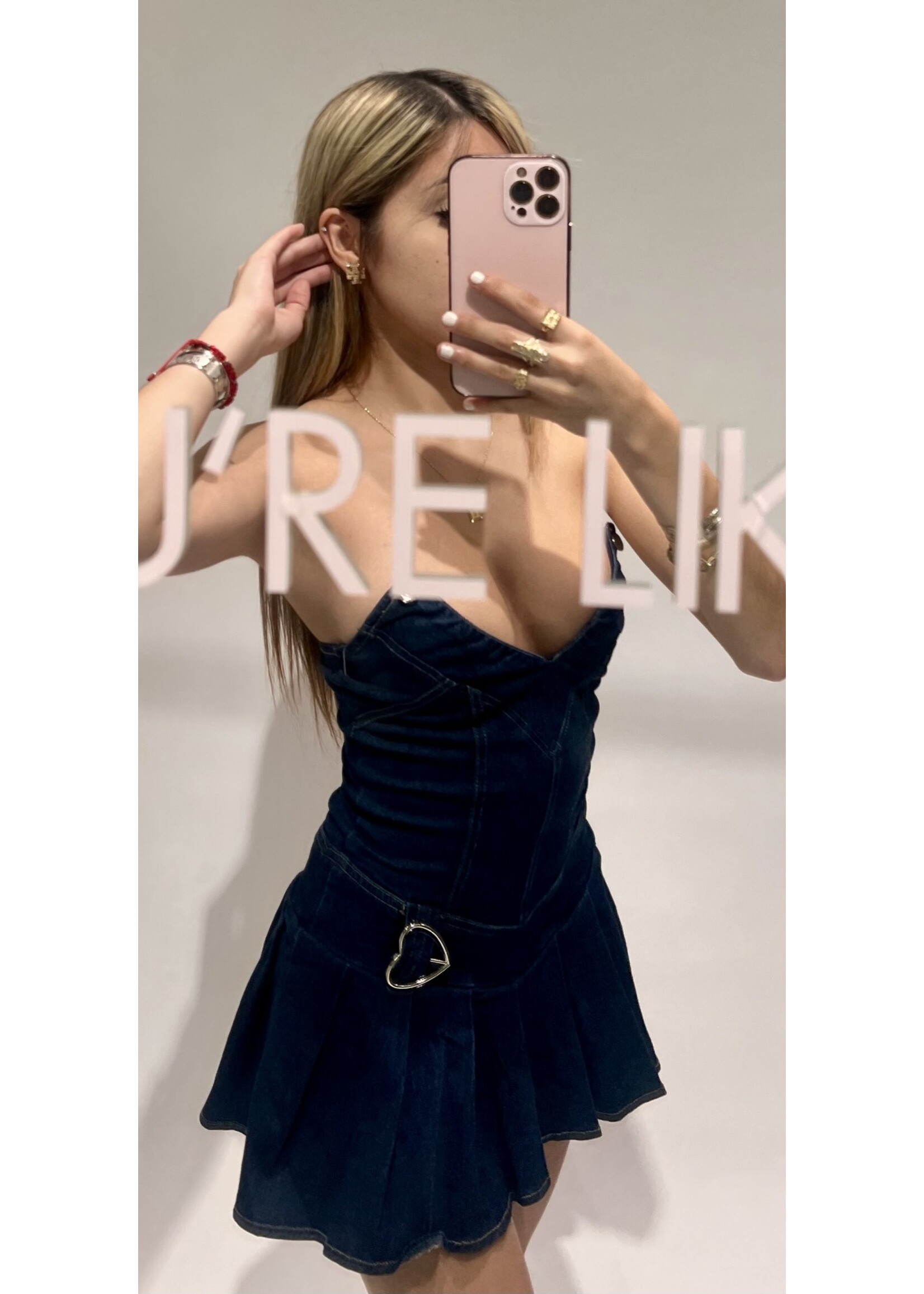 LEXISSBOUTIQUE Beyonce Denim Mini Dress