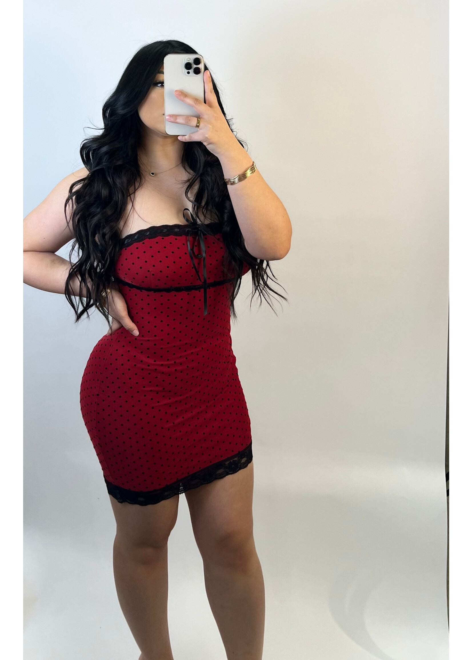 LEXISSBOUTIQUE Peekaboo Mini Dress