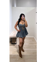 LEXISSBOUTIQUE Lace Detail Mini Dress