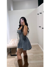Lace Detail Mini Dress - LEXISSBOUTIQUE