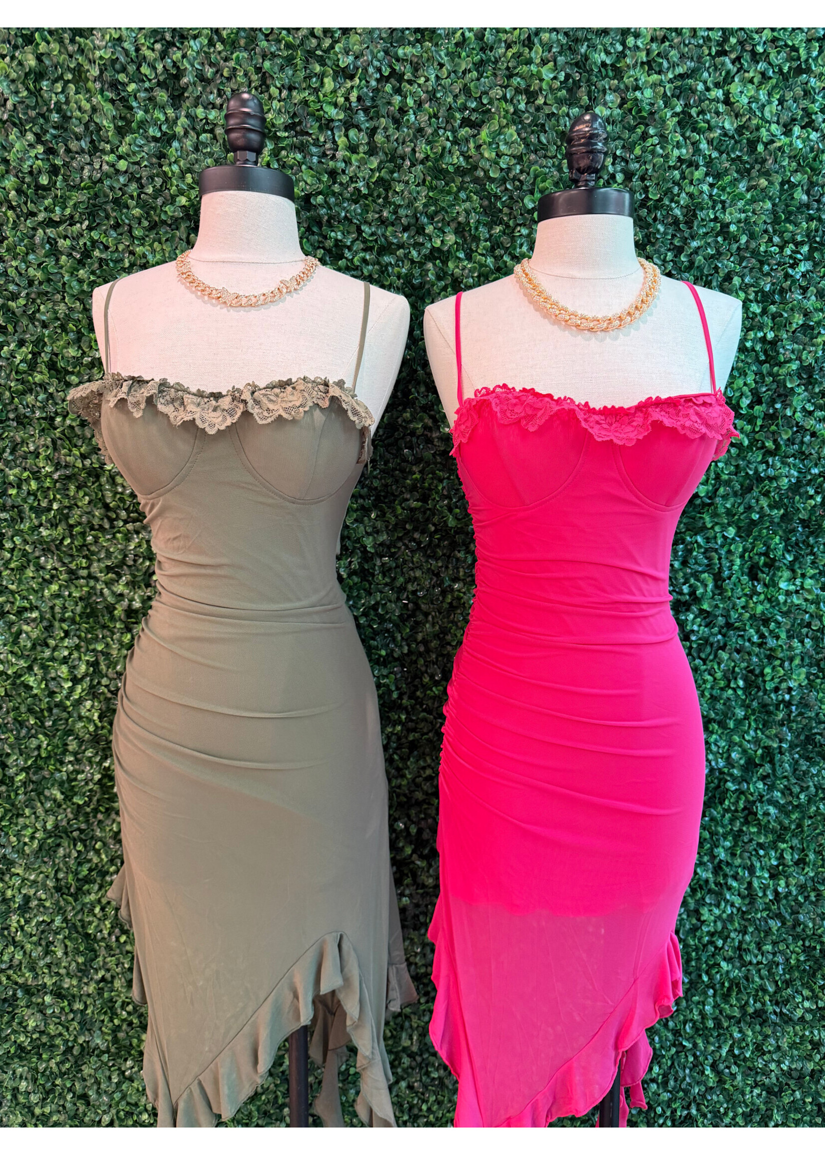 LEXISSBOUTIQUE Ronata Ruffle Mini Dress