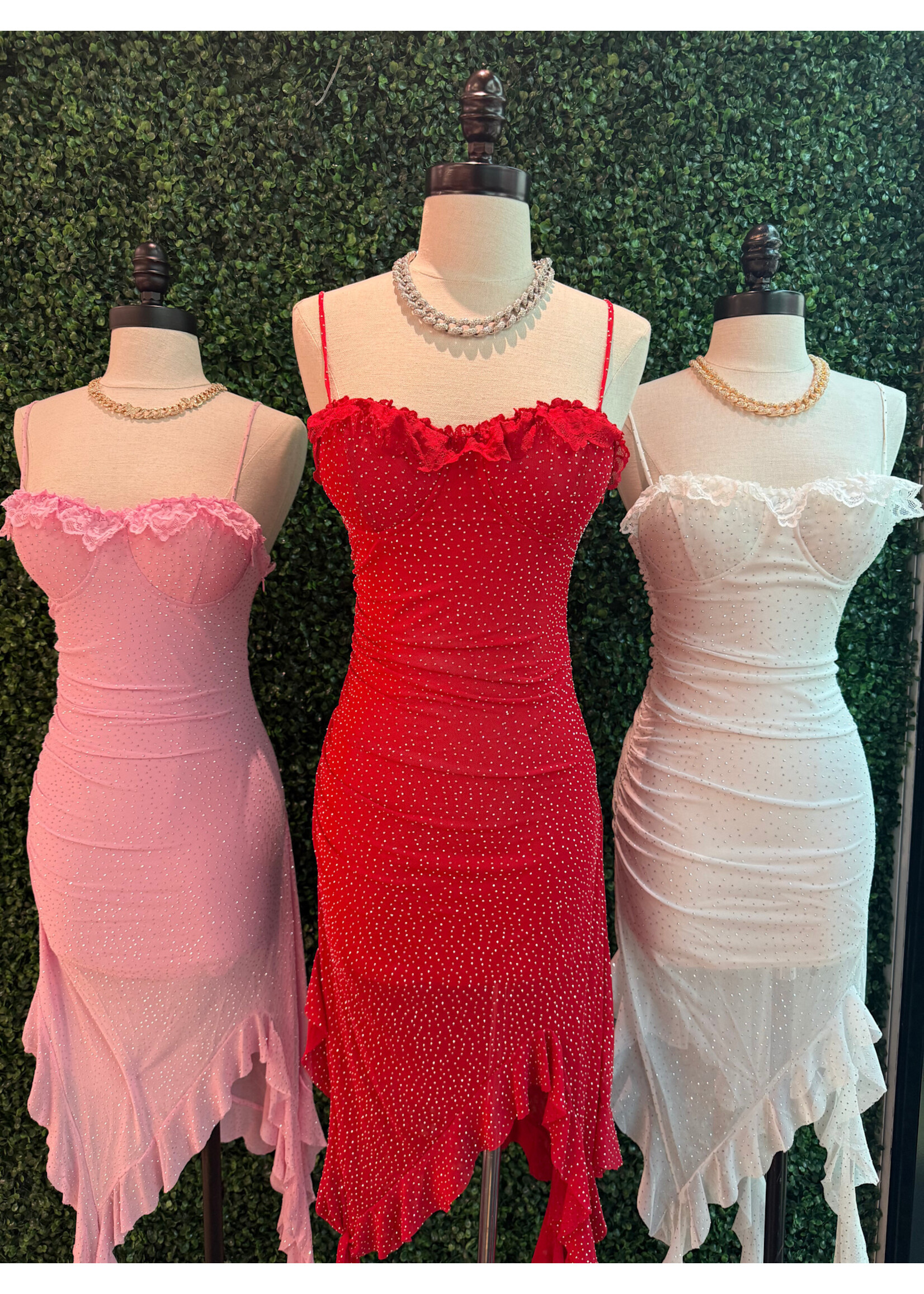 LEXISSBOUTIQUE Ronata Ruffle Mini Dress