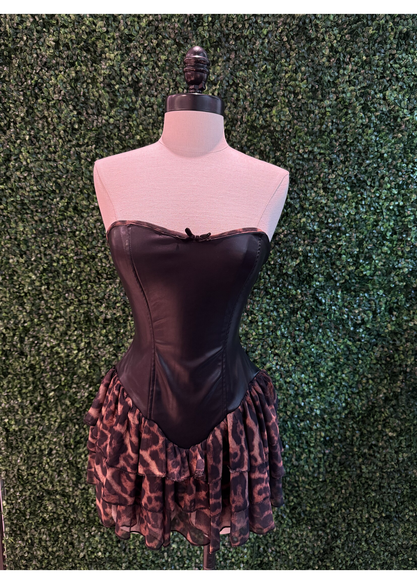 LEXISSBOUTIQUE 1127 PU Bardi Mini Dress