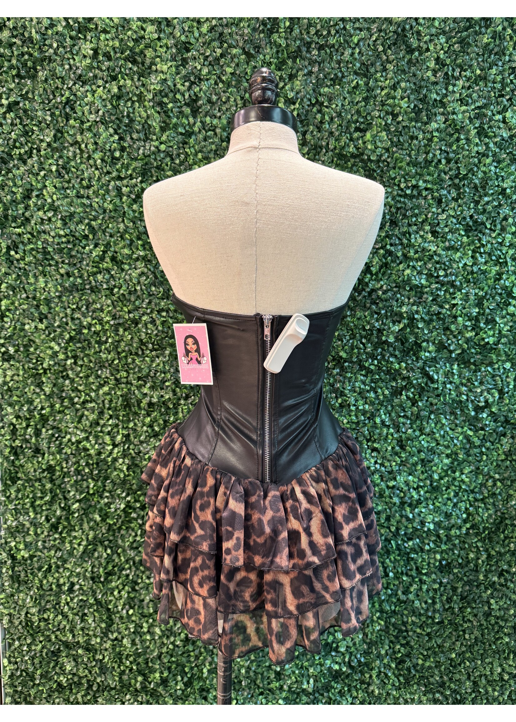 LEXISSBOUTIQUE 1127 PU Bardi Mini Dress