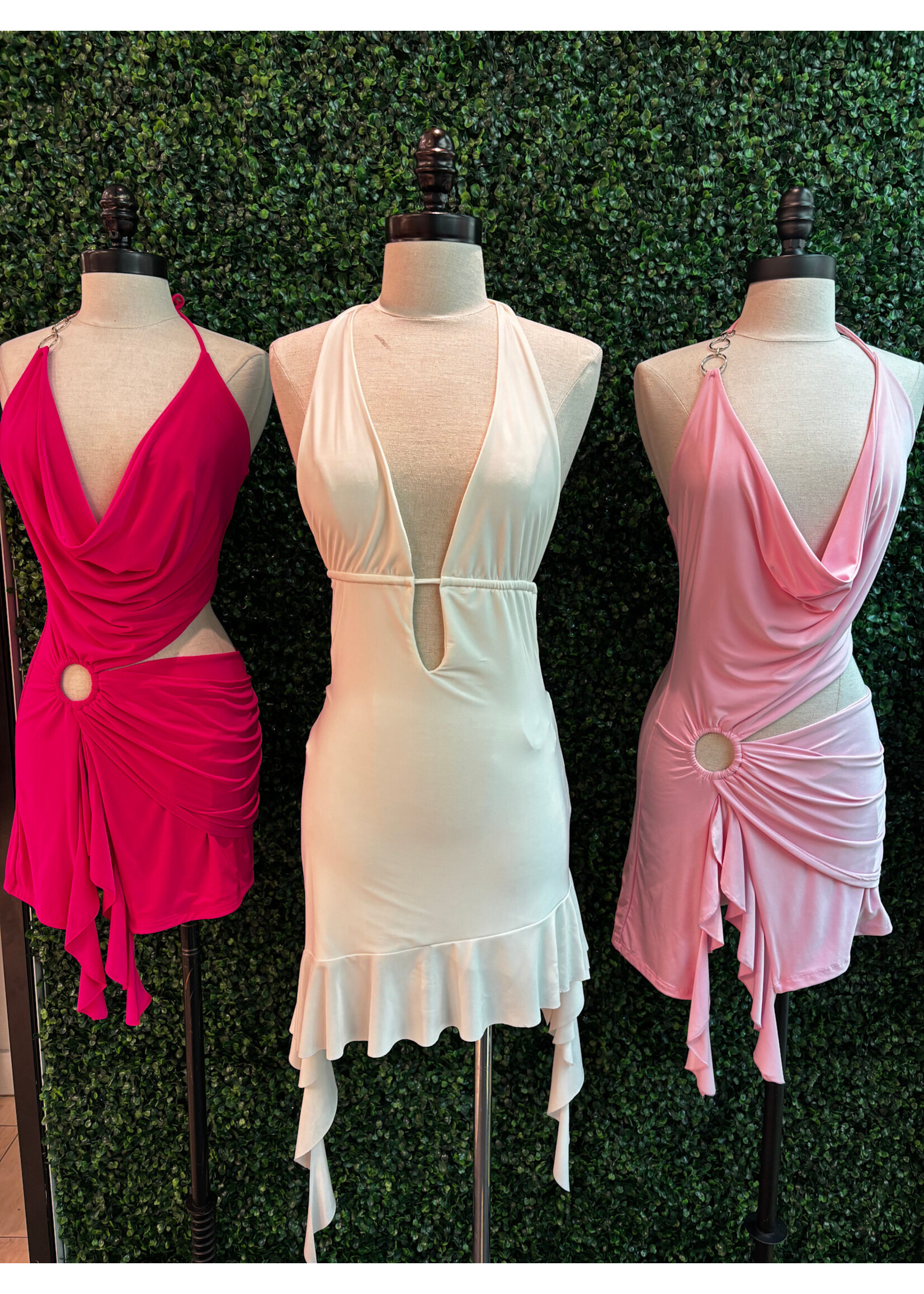 LEXISSBOUTIQUE Laura Ruffled Mini Dress