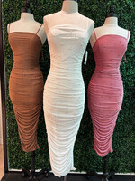 LEXISSBOUTIQUE Ezra Pearl Midi Dress