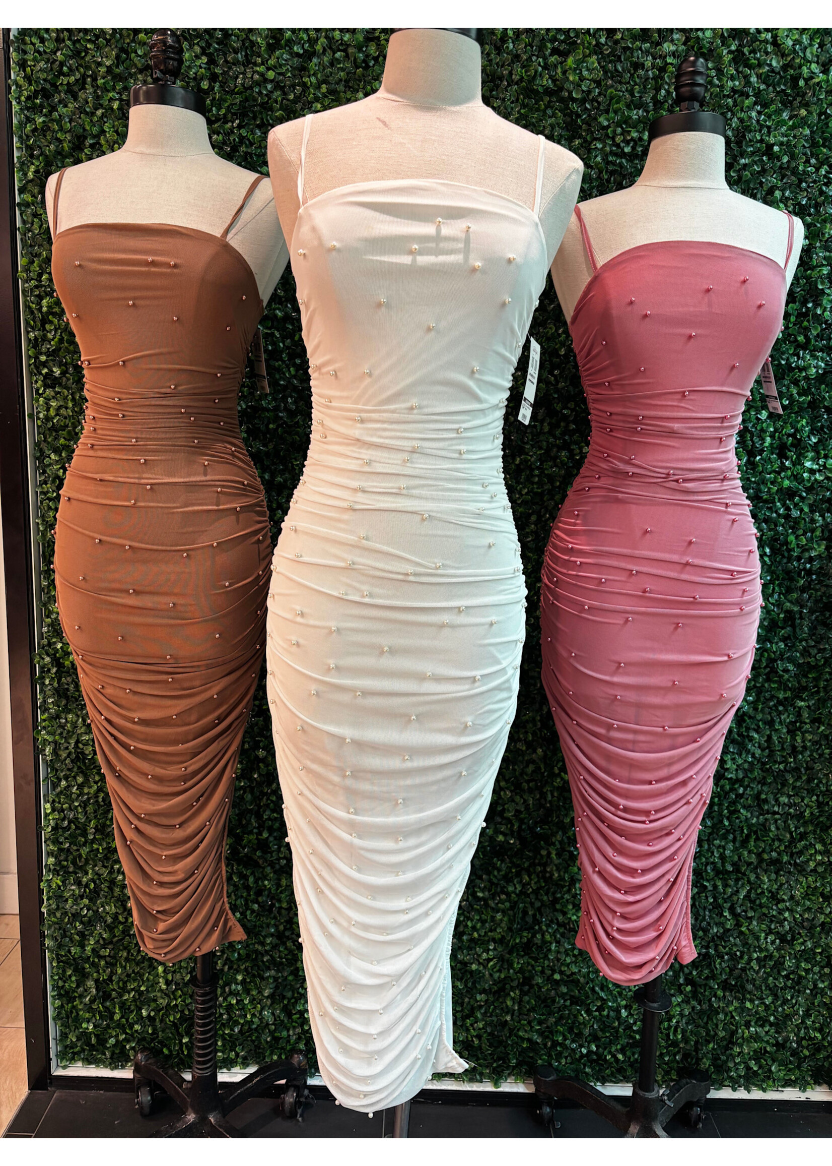 LEXISSBOUTIQUE Ezra Pearl Midi Dress