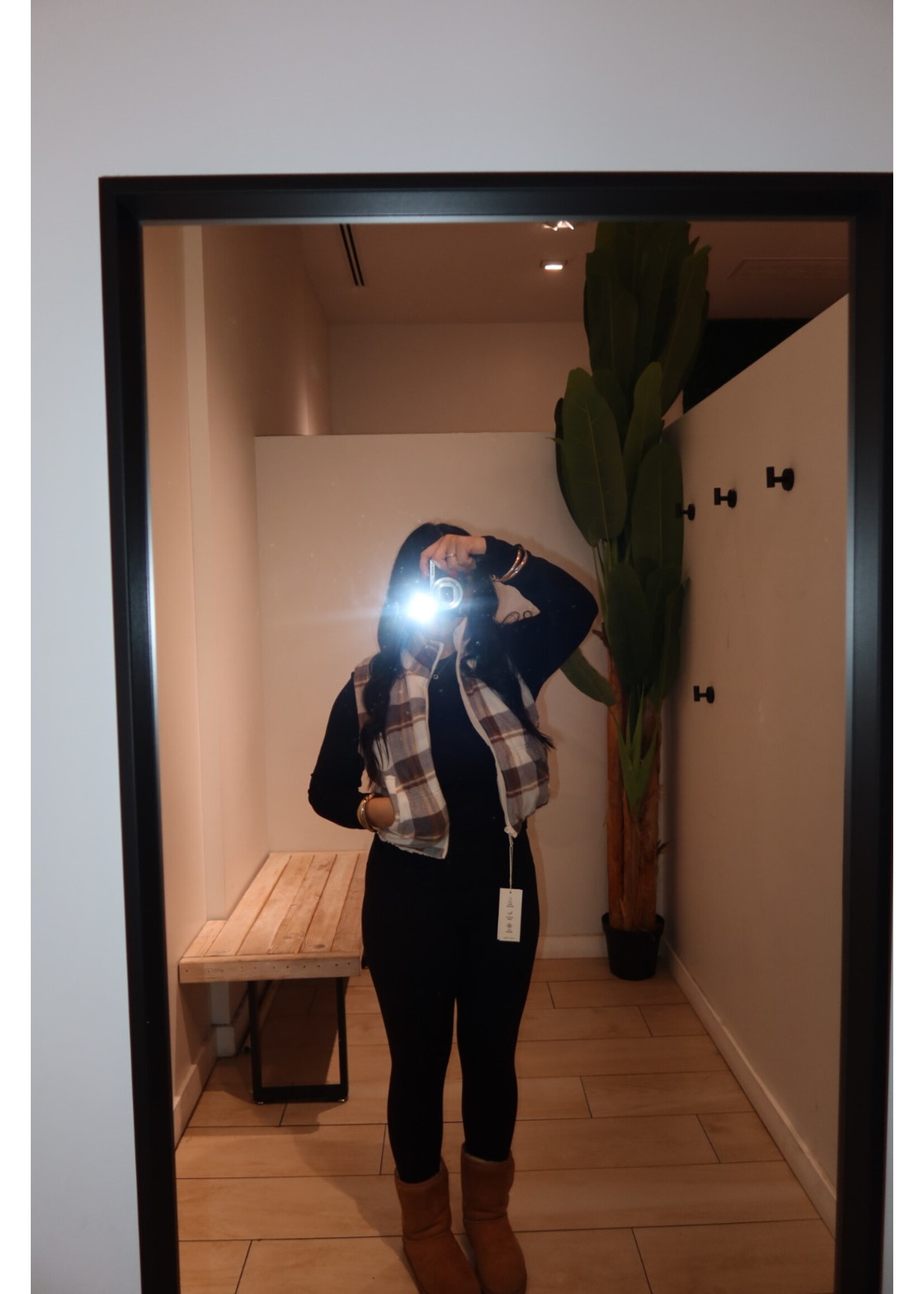 LEXISSBOUTIQUE Full Zip Reversable Puffer Vest