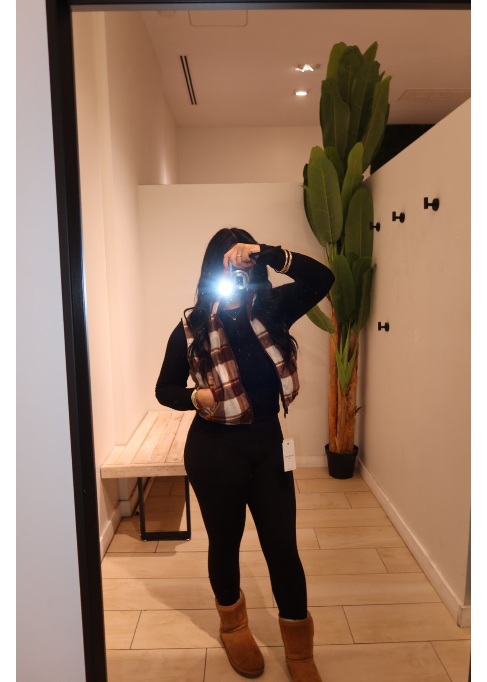 LEXISSBOUTIQUE Full Zip Reversable Puffer Vest