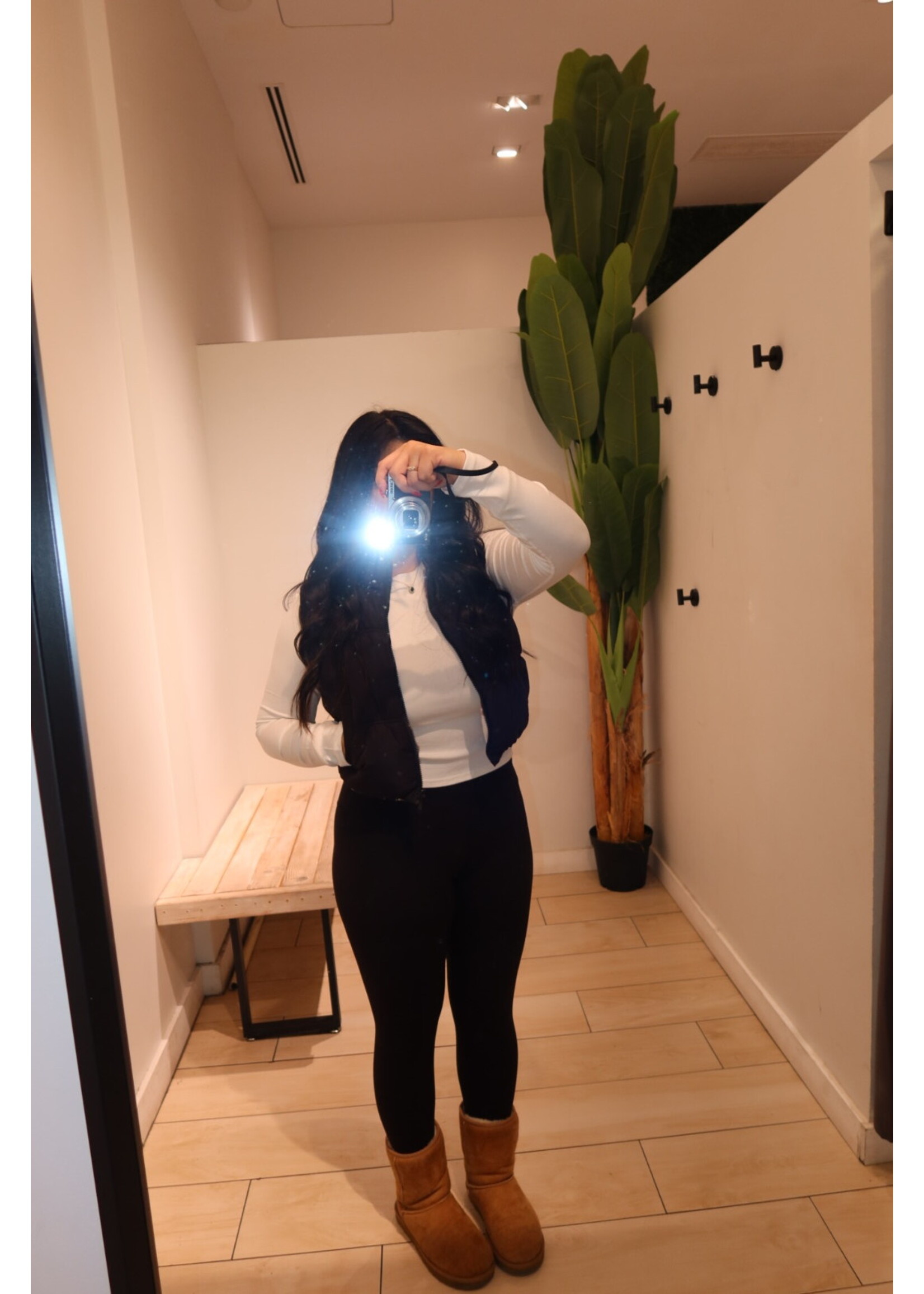 LEXISSBOUTIQUE Full Zip Reversable Puffer Vest