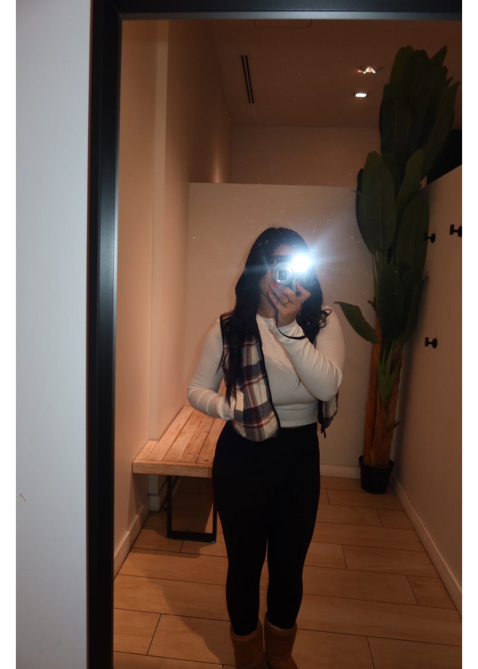 LEXISSBOUTIQUE Full Zip Reversable Puffer Vest