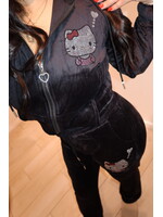 LEXISSBOUTIQUE Kitty Velour Pants Set