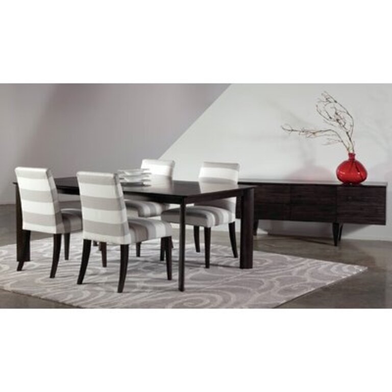 Sadeka Dining Table Color: Chocolate, Size: 29" H x 42" W x 80" D