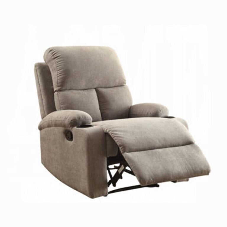 Parocela 39" Wide 100% Linen Power Standard Recliner