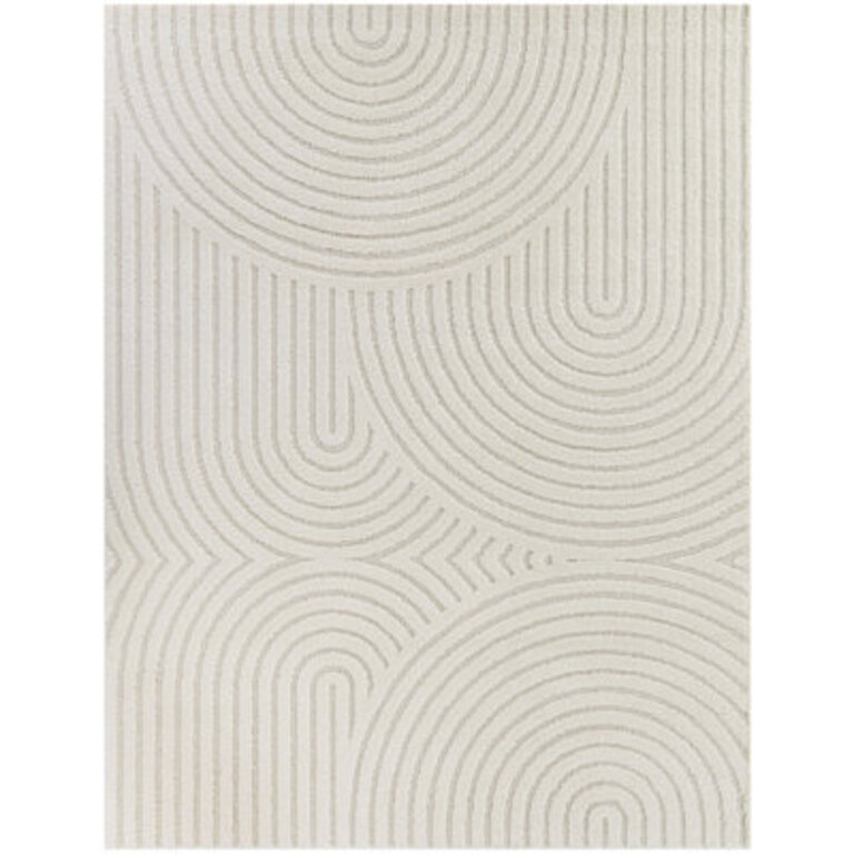 Ayjah Cream Modern Geometric Area Rug Rug Size: Rectangle 7'10" x 10'