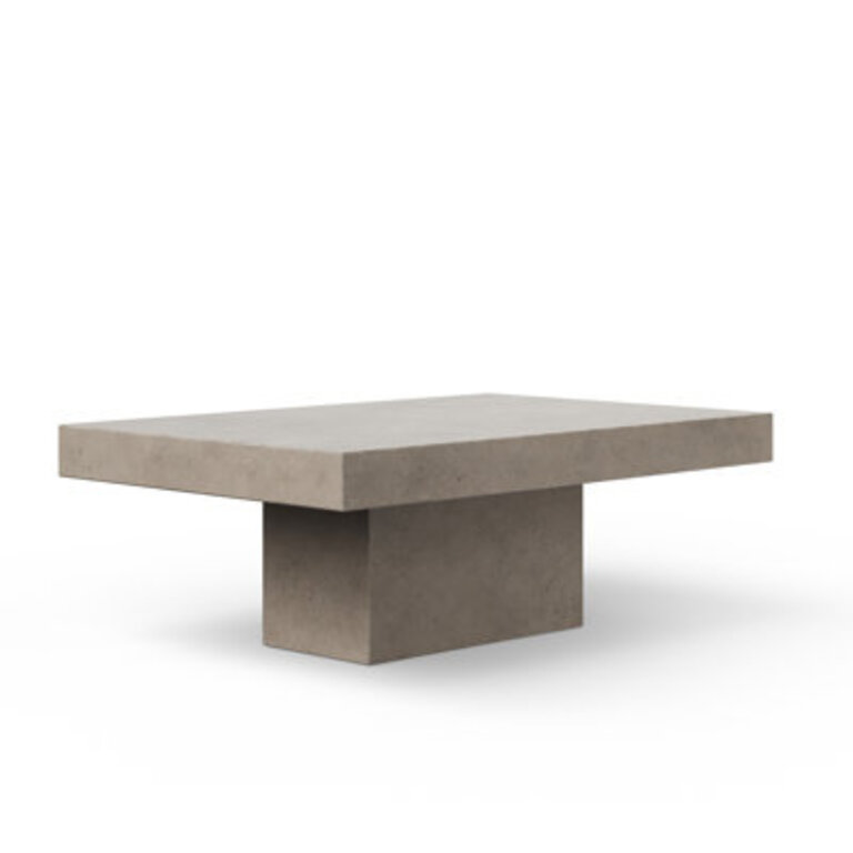 Kareen Concrete Pedestal Coffee Table Color: Dark Grey