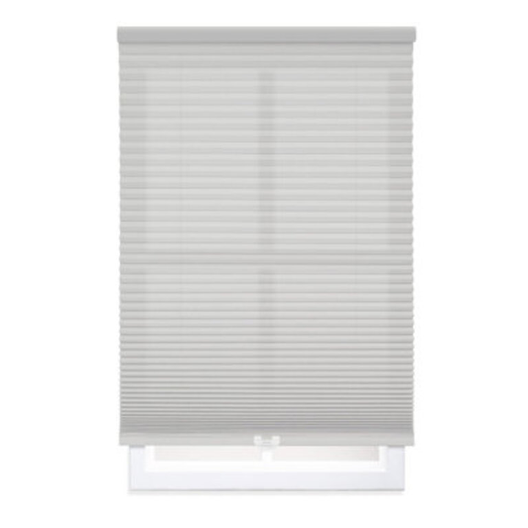 Ecohome Semi-Sheer Cellular Shade Finish: Gray Cloud, Blind Size: 33.5"W x 84"L