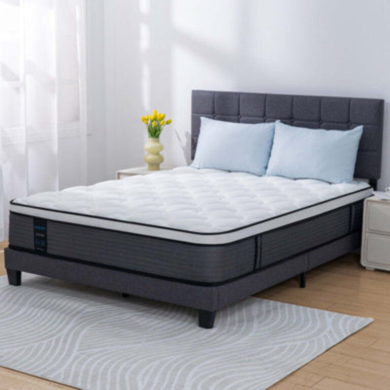 12'' Medium Hybrid Last Foam Mattress in a Box Mattress Size: King