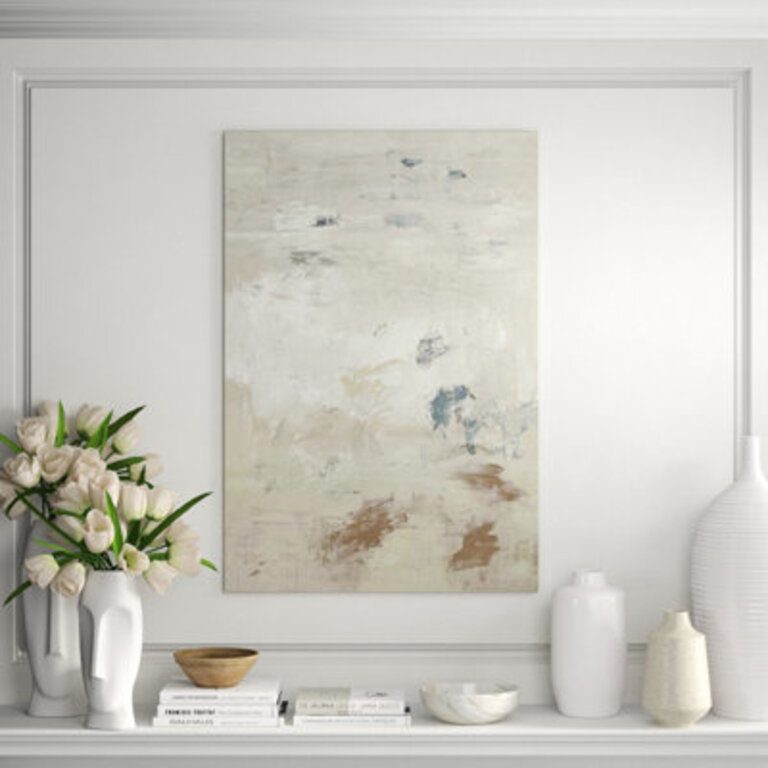 Thoughts on Forever by Dylan Grey - Painting on Canvas Format: Image Brush Gel, Size: 68" H x 47" W x 1.5" D