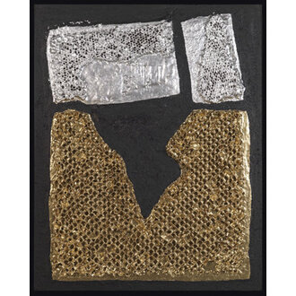 Pharaohs Grid - Floater Frame Graphic Art on Canvas