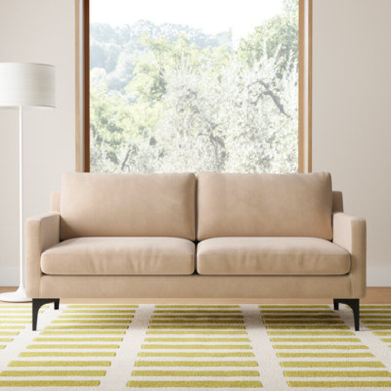 Jones 68.9" Loveseat Fabric: Sapphire Beige Polyester Blend