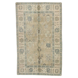 Dorset Floral Handmade Flatweave Wool Blue/Neutral/Taupe Area Rug Rug Size: Rectangle 3' x 5'