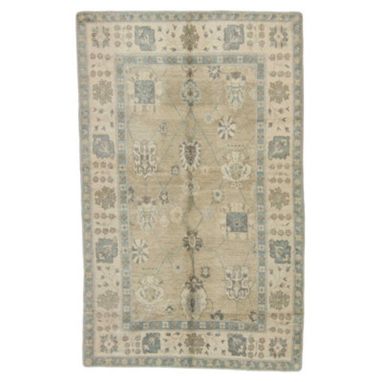 Dorset Floral Handmade Flatweave Wool Blue/Neutral/Taupe Area Rug Rug Size: Rectangle 3' x 5'