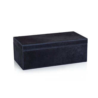 Rutbeek Hair-On Leather Decorative Box Size: 5" H x 14" W x 7" D