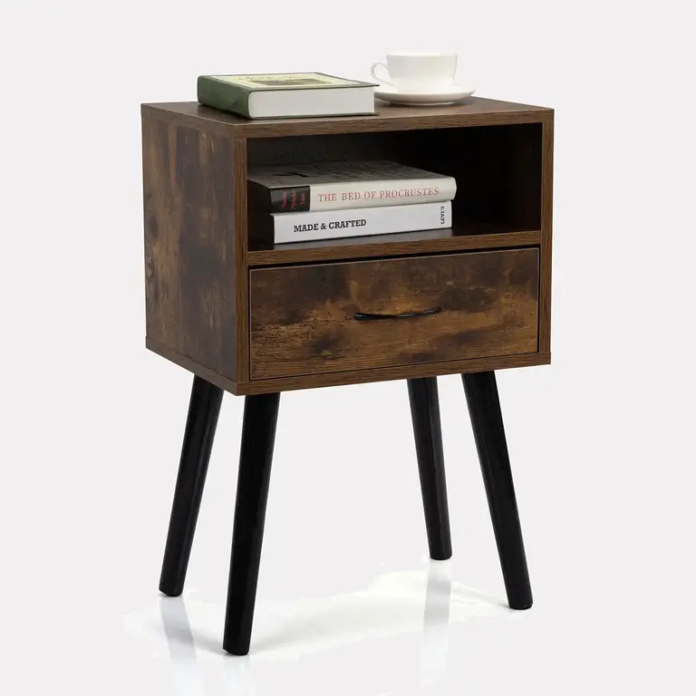 Jahmya 2 Nightstand, Wood Nightstand