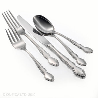 Dover 5 Piece 18/10 Stainless Steel Flatware Set, Service for 1