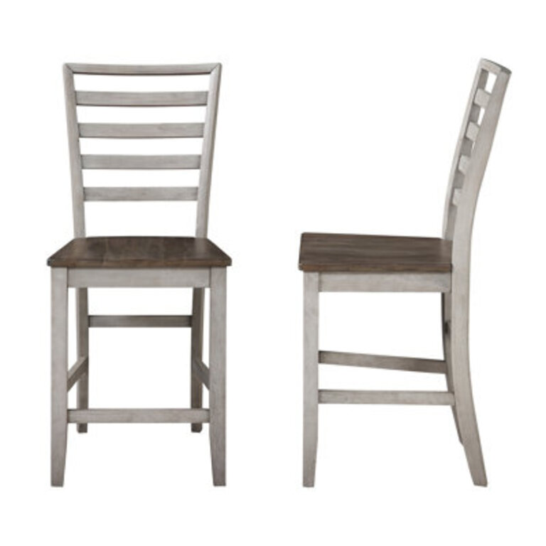 Alohna Solid Wood 24" Counter Stool Set of 2