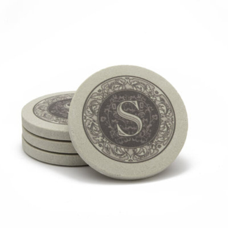 Monogram Coaster Letter: S