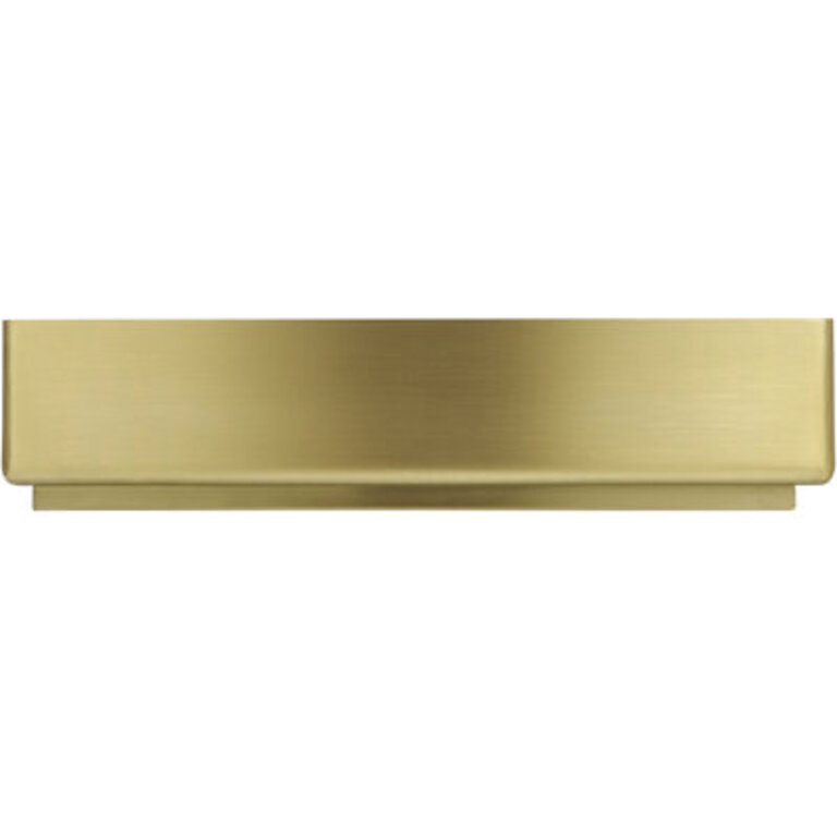 Matte Black Stainless Steel Rectangular Vessel Bathroom Sink Sink Finish: Gold
