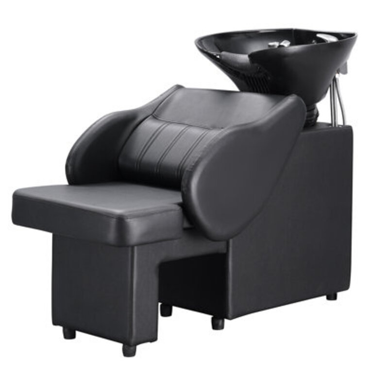 Faux Leather Backwash Station Salon Shampoo Massage Chair