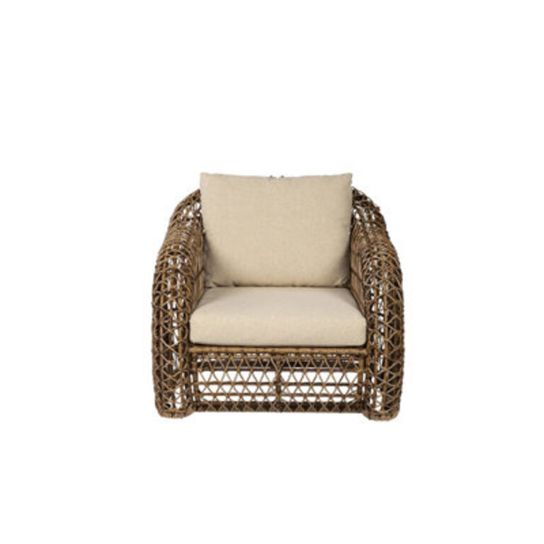 Highsmith Wicker Patio Chair with Cushions