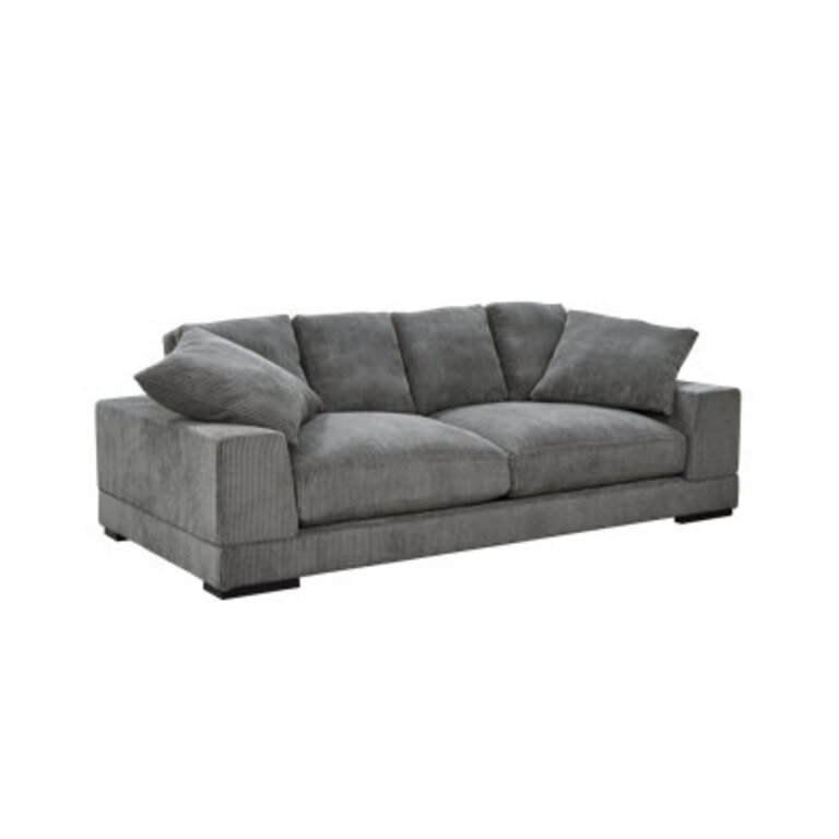 Lonsdale 92" Upholstered Sofa Upholstery Color: Gray