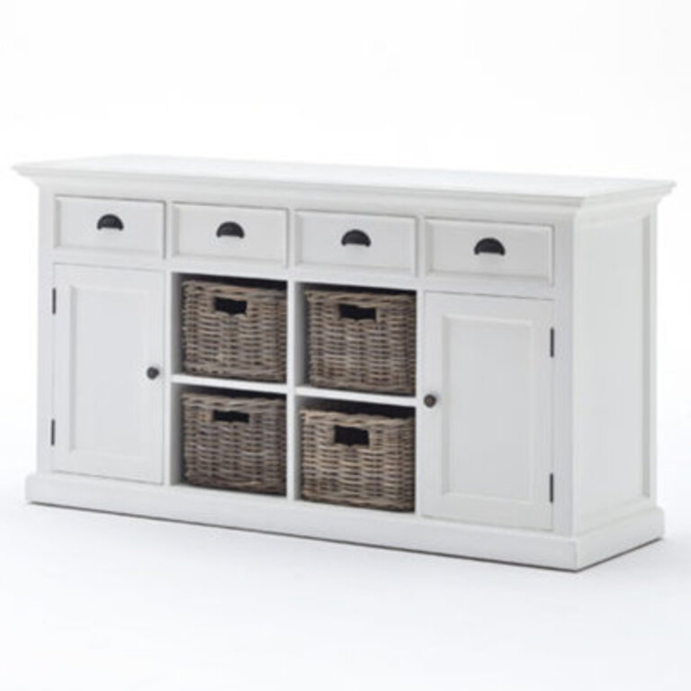 Guisborough 63" Wide 4 Drawer Sideboard Color: Pure White