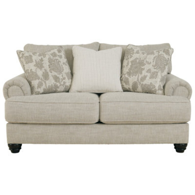 71'' Round Arm Loveseat with Reversible Cushions