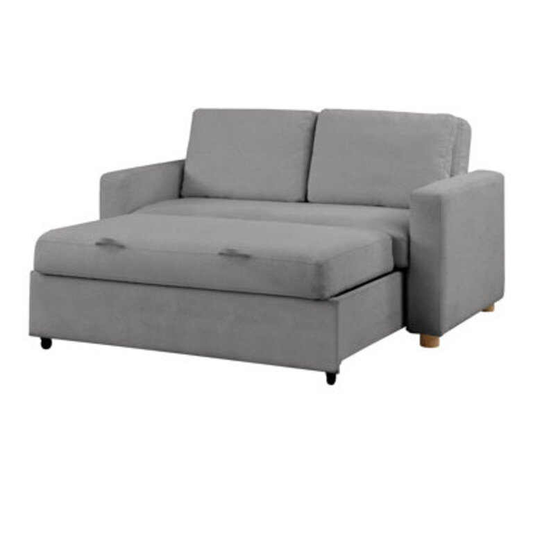 Serta Trinity Full Size Convertible Sleeper Sofa Fabric: Gray Woven