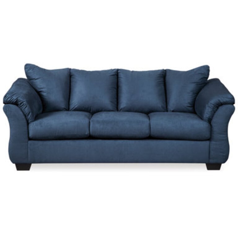 Torin Pillow Top Arm Sofa Upholstery Color: Blue, Size: 37" H x 89" W x 38" D