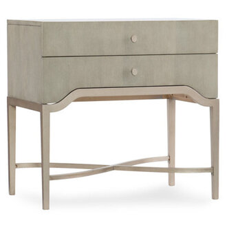 Elixir 2 - Drawer Nightstand in Gray/Beige