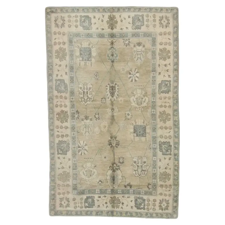Dorset Floral Handmade Flatweave Wool Blue/Neutral/Taupe Area Rug Rug Size: Rectangle 3' x 5'